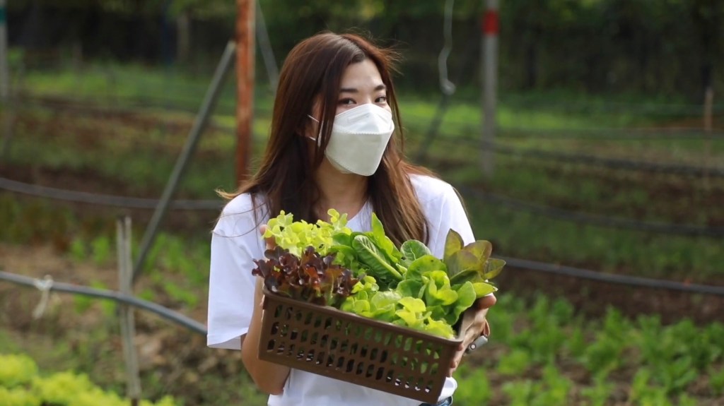 Customer in Kongkarn's Organic Farm
